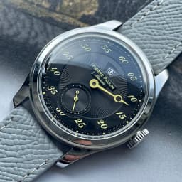 Spot goods NEW Pierre Paulin Jumping Hour Men Watch Salmon Dial Automatic St17 Mechanical Watch Vintage Bonklip bracelet