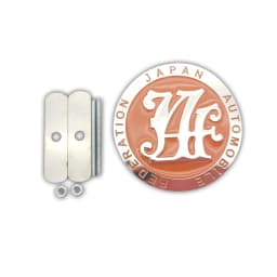 Hot 13 Colors Universal JDM Car Front Grille Badge Logo Zinc Alloy Japan Automobile Federation JAF Emblem Badge Auto Accessories