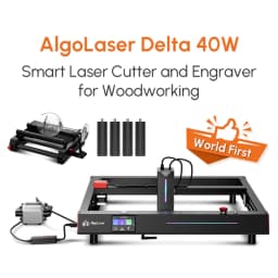 AlgoLaser Laser Engraver 40W Output DIY Laser Cutter Machine Air Assist Lens Monitoring 30000mm/min CNC Engraving Metal Color