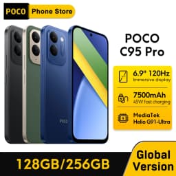 POCO C95 Pro Smartphone Global Version 7500mAh Battery 45W Charging 6.9" 120Hz display Helio G91-Ultra 50MP Camera NFC