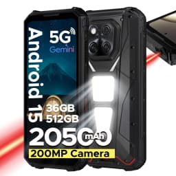 DOOGEE laser rfinometer V Max LR Phone robust 5G with IA 36 Go Go battery 20500 mAh Double Smartphone camping lights