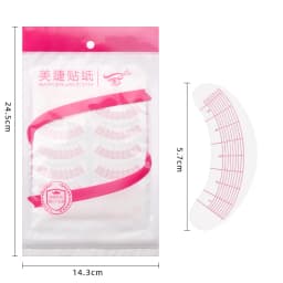 70 Pairs False Eyelash Eye Sticker Eyelashes Extension Grafted Eyelash Eye Pads Paper Patches Wraps Practice Patches MakeUp Tool