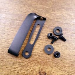 Black/Stonewashed Slotted Clip Belt Loop Buckle Clamp for Kydex Pouch Sheath Holster With Assemble Screws