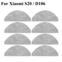 Compatible For Xiaomi Robot Vacuum S20 / D106 Parts Main Side Brush Hepa Filter Mop Cloth Dust Bag Replacement Spare Accessories