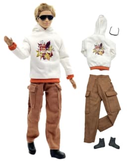 1 Set Ken Handmade Handsome Doll Accessories Casual Wear Clothes for 30cm 12inch Ken Doll Kids Gift