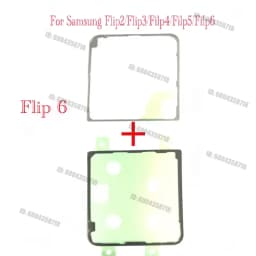 For Samsung Galaxy Z Flip 4 5 6 2 3 Full Sets Sticker Front Inner Screen LCD +Back Cover Waterproof Adhesive Glue Tape