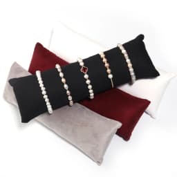 1pcs Bracelet Watch Display Pillow Velvet PU Leather Linen Jewelry Case Bangle Cushion Holder Show Photography Prop Wholesale