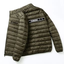 Men Yamaha Racing Graphic Light Puffer Jacket Stand Collar Zip Up Warm Motorcycle Biker Windproof Coat Winter Casual Outerwear