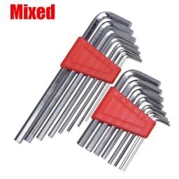 16pcs Metric Allen Wrench Set Short Arm L-Shaped Spanner Bicycle Vehicle Repair Hand Tools Portable L Wrenches Screwdriver Kit
