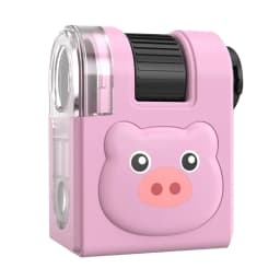 80x Mini Microscope with LED Flashlight Portable Microscope Pocket Microscope Christmas Birthday Gifts for Girls&Boys