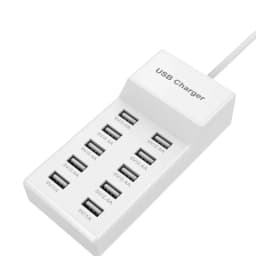 10 Ports USB Charger 50W Type C Hub Fast Charging Station for iPhone Samsung Xiaomi Huawei Tablet Multi Devices Extension Socket