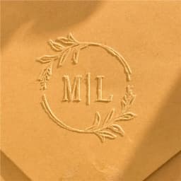 Customize Embossing Stamp Wedding Monogram Embosser Stamp, Personalized 2 Initials Embosser Stamp, Wedding Gift, Hand Held Embos