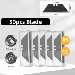 10/30/50Pcs Trapezoid Utility Knife Blades Set Steel Material DIY Art Craft Special Cutter Replacement Tool