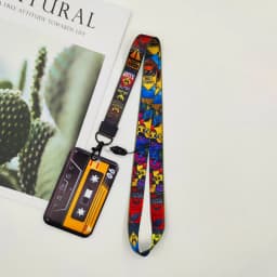Retro Tape Card Holder Lanyard Camera Neck Strap Credit Card Case ID Badge Holders Credentials Protection Card Holders