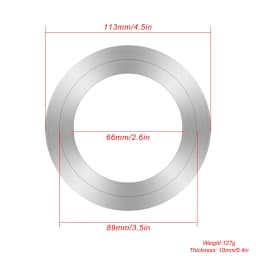 High-Precision Silicone Gaskets & Aluminum Adapter Plate Disc for Professional Vacuum Casting Jewelry Machine Accessory