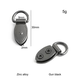 10/30/100PCS Metal Leaf Shape Bag Anchor D-ring For DIY Leather Shoulder Handbag Straps Hanger Hooks Connector Clips Accessories