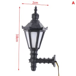 Dollhouse Wall Lamp Model Garden Yard Chandelier Sand Table Led Light Doll House Decor Material Warm White