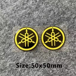 3D Emblem Yamaha Stickers Logo Decal Gold White Blue Red Sticker