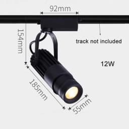 Theater Stage Zoom Spotlights, LED Focus Logo Projector Track Lights,Industrial Gobo Lights for Company Restaurant Store Wedding