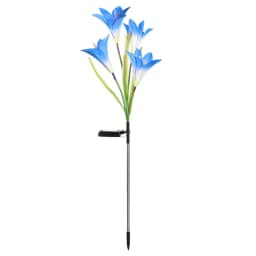 Solar Lily Flower Light 7 Color Changing Waterproof Solar Pathway Landscape Lights for Outdoor Courtyard Garden Yard Decor
