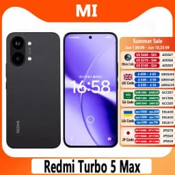 Xiaomi Redmi Turbo 5 Max China Version Dimensity 9500s 6.83" AMOLED Screen 50MP+20MP Camera 100W 9000mAh Battery