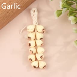 1String 1:12 Dollhouse Miniature Garlic Chili Pepper Whole String Condiment Kitchen Food Model Living Scene Decor Toy