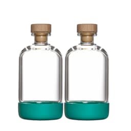 Inmeet Bar Professional 2PCS Immersion Bottle Set Multi-use Glass Bottle with Stopper for Wine Juice Oil Household Use