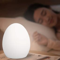 LED Night Light Colorful Silicone LED Luminous Egg Lamp Children's Toy Light Sleeping Bedside Night Lights