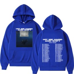 Hit Me Hard and Soft Tour 2024 Hoodies Men Women Fashion Hip Hop Hooded Sweatshirts Casual Loose Long Sleeve Pullover Streetwear