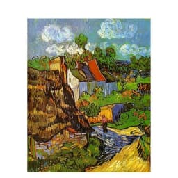 Famous Artist Van Gogh Starry Sky Iris Flower Sunrise Landscape DIY 11CT Cross Stitch Embroidery Kits Sale