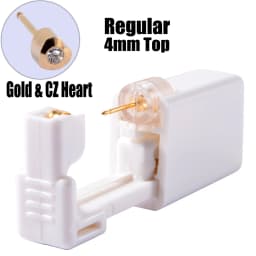 Disposable Sterile Ear Piercing Unit Cartilage Tragus Helix Piercing Gun Tool Kit Build In Steel Stud Earring Star Ball