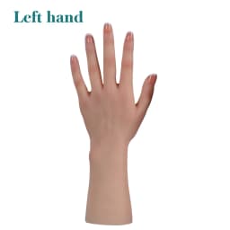 Dokier Realistic Silicone Material Female Hands Model Lifelike Silicone Female Hand Foot Mannequin for Hand Art Jewelry Display