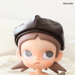 Leather hat BJD doll with joint parts, Zsiga grandma-style octagonal hat doll eight-cornered hat plush toy doll leather hat cl