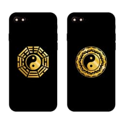Five elements Yin and Yang Tai Chi Eight diagrams pattern metal stickers mobile phone stickers laptop car stickers decoration