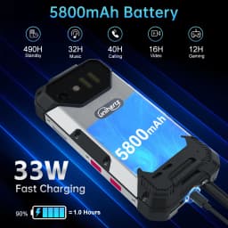 Unihertz 8849 Tank Mini1 Rugged Mini Phone 4.3" Display Android 13, Helio G99 Octa Core, 16GB 256GB, 100MP Cameras, 5800mAh,IP68