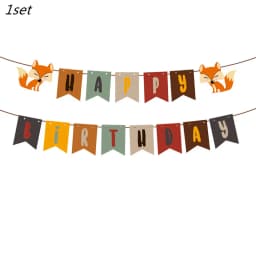 Woodland Animal Disposable Tableware Wild Forest Bear Fox Plate Cup Napkin Jungle Safari Happy Birthday Party Decor Kid Boy Girl