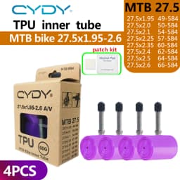 CYDY TPU MTB Bike Inner Tube Camera 29 26 27.5 29x1.95-2.6 Inch Mountain Bicycle Tire Schrader Valve AV Pneu 29er Cycling Tube
