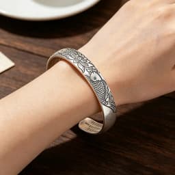 New 925 Sterling Silver Metallic Belt Vintage Punk Bracelet Bangle For Woman Girl Fashion Jewelry Gift Dropship Wholesale