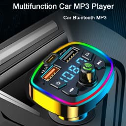 Bluetooth 5.0 FM Transmitter Receiver Car Charger Dual USB Car MP3 Player Adapter Auto Stereo Radio Handsfree Wireless Car Kits