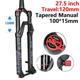 Bicycle Fork 26 27.5 29 Inch MTB Air Damping Shock Absorption Boost Barrel Shaft 100/110mm Disc Brake Magnesium Alloy Front Fork