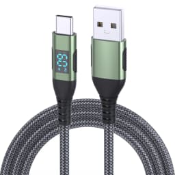 LAIHONEN New 100W LED Digital Display Quick Charge USB Type C Cable for iPhone 16 15 16 Pro Max 16 15 Plus 10FT USB A to USB C