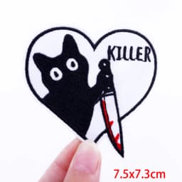 Hot New Animal Cat Embroidered Patches Iron On Patches For Clothing Thermoadhesive Patches Cartoon/Frog Dinosaur Duck Patch DIY