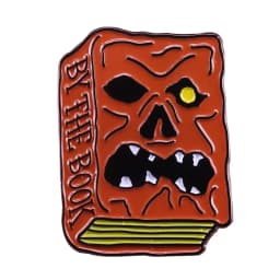 Twilight Chainsaw Evil Dead Pin Army of Darkness Hero Ash Necronomicon Book of The Dead Brooch 80s Horror Demon Movie Badge