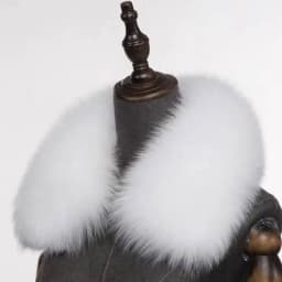 Natural Fox Fur Collar Removable Real Fur Square Collar for Coat Fashion Accessory for Women down Jacket Large Scarf Scarves