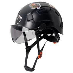 Construction Safety Helmet with Visor DIY Stickers For Engineer ABS Hard Hat Industrial Work Cap Rescue Head Protection CE ANSI