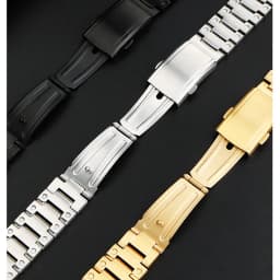 For Casio GA-110 GA-120 GA-100 Solid Stainless Steel Case Men's Waterproof Watchband Bezel GA110 Metal Strap +Case Mod Kit +Tool