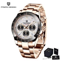 Original New PAGANI DESIGN PD-1664 / PD-1644 Japan VK63 Movt Quartz Wristwatches Sapphire Waterproof Chronograph Reloj Hombre