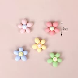 Cute Pink Fox Bow flower Rainbow Cake Toppers Girl's Birthday Dessert Decoration for Children's Day Party Supplies Lovely Gifts