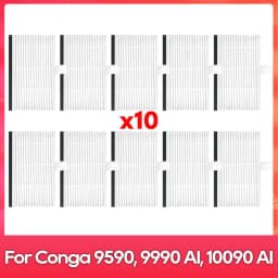 Fit For ( Conga 9590 / 9990 / 10090 AI Spin Revolution Ultra Power Home ) Main Side Brush Filter Mop Dust Bag Part Accessory