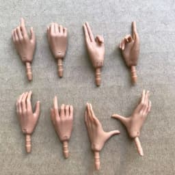 1/6 Doll Hands Feet Super White Beige Brown Doll Accessories 4 Gesture Doll Hands Decors For Female Dolls